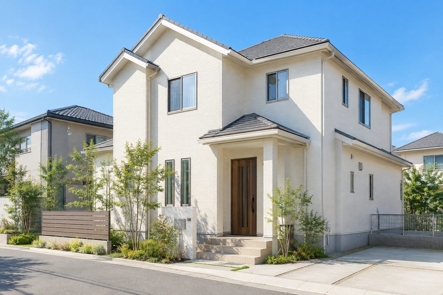 塗り替えたばかりのような外壁の住宅（イメージ）